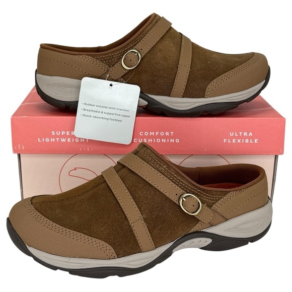 Easy Spirit Equinox Light Brown Leather Womens Mules Size 8M - Picture 12 of 12